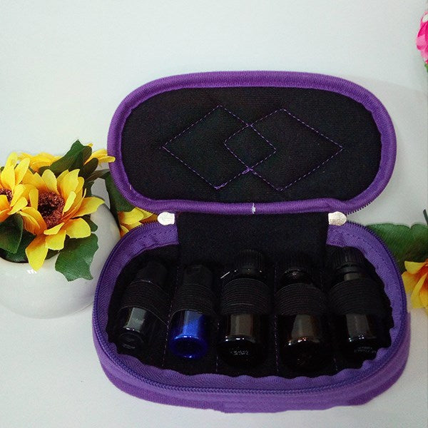 Travel Case Purple - Unbranded (Holds 5 Vials)